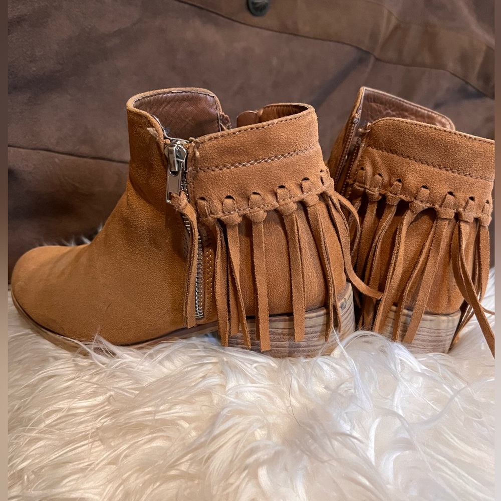 Fringe booties